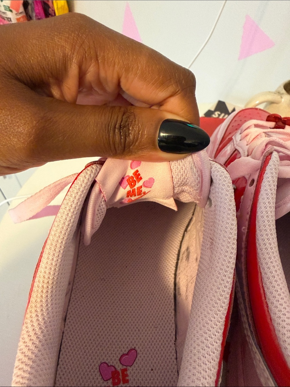 Nike Dunks Kids Pink and Red Low-Top Sneakers - Picture 5 of 15